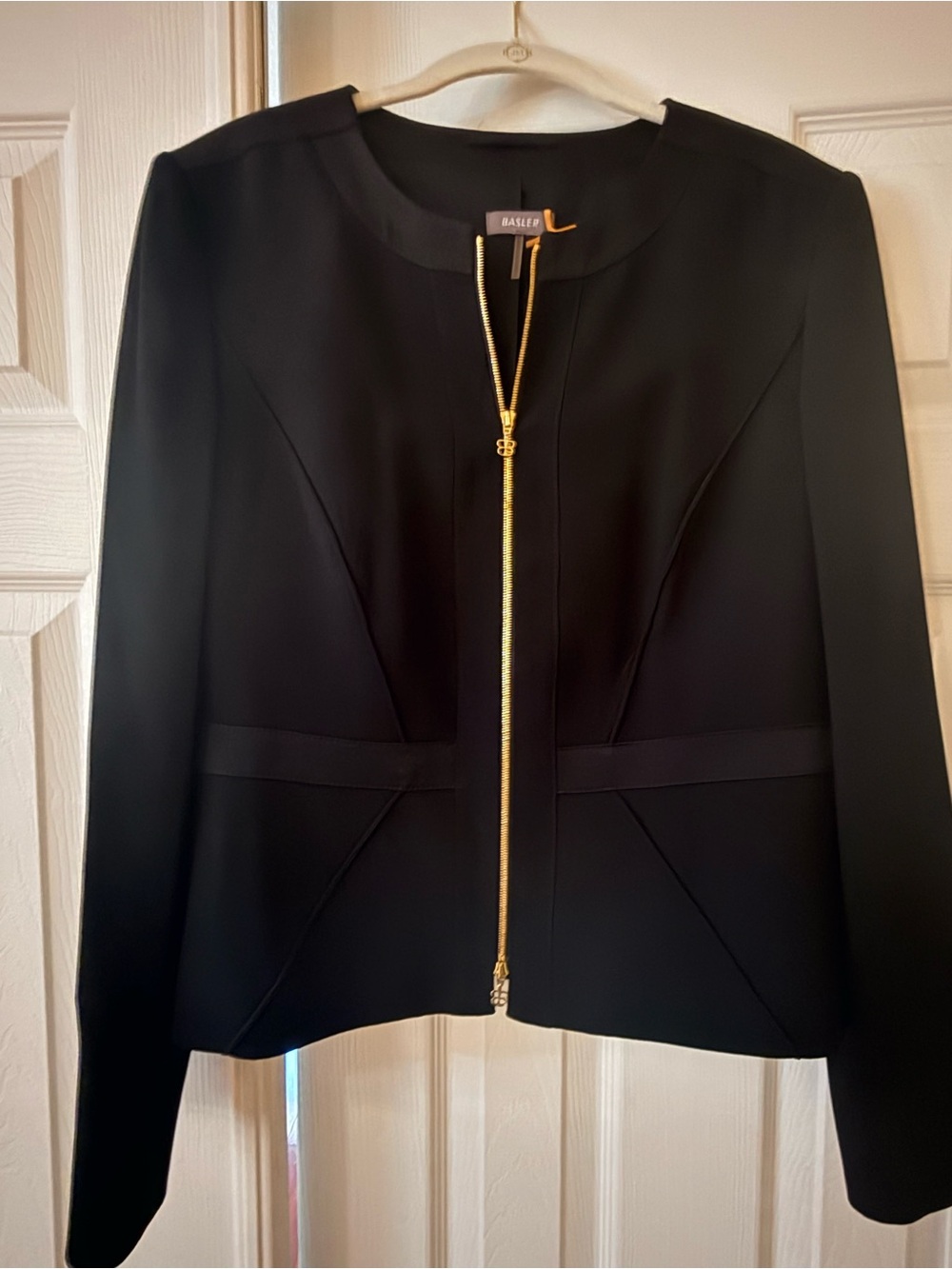 Basler Black Jacket with Gold Zip